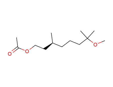Molecular Structure of 192724-28-0 (1-Octanol, 7-methoxy-3,7-dimethyl-, acetate, (S)-)