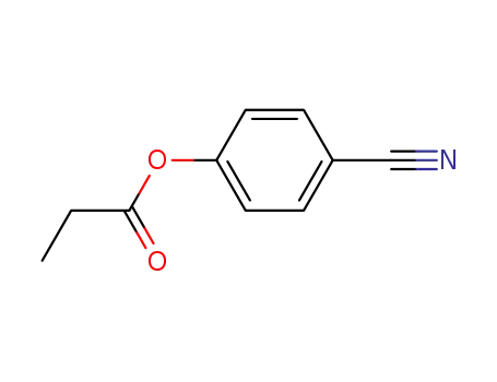 Molecular Structure of 70978-62-0 (4-(1-oxopropoxy)benzonitrile)