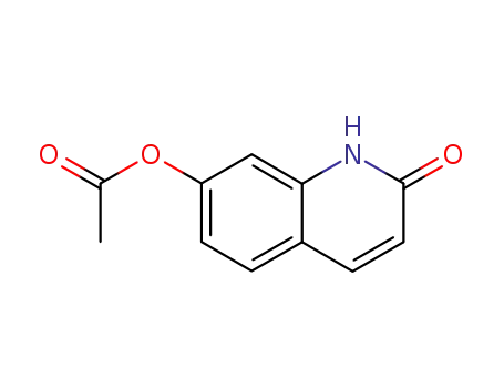 Molecular Structure of 220364-99-8 (2-oxo-1,2-dihydroquinolin-7-yl-acetate)