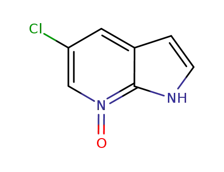 Molecular Structure of 916176-51-7 (1H-pyrrolo[2,3-b]pyridine, 5-chloro-, 7-oxide)