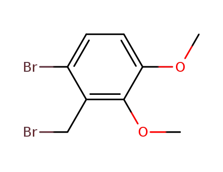 Molecular Structure of 175844-54-9 (6-bromo-2,3-dimethoxybenzyl bromide)