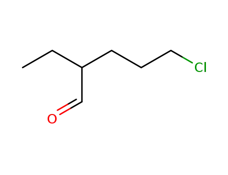 Molecular Structure of 62498-23-1 (Pentanal, 5-chloro-2-ethyl-)
