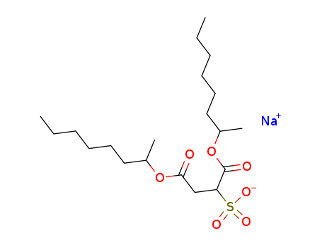 Butanedioic acid,2-sulfo-, 1,4-bis(1-methylheptyl) ester, sodium salt (1:1)