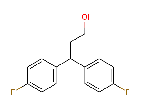 Molecular Structure of 111448-53-4 (3,3-bis(4-fluorophenyl)-1-propanol)