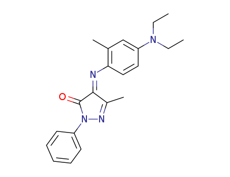 3H-Pyrazol-3-one, 4-[[4-(diethylamino)-2-methylphenyl]imino]-2,4-dihydro-5-methyl-2-phenyl-
