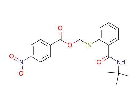 4-Nitro-benzoic acid 2-tert-butylcarbamoyl-phenylsulfanylmethyl ester