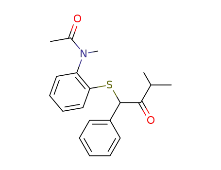 2-(N-acetyl-N-methylamino)phenyl 3-methyl-2-oxo-1-phenylbutyl sulfide