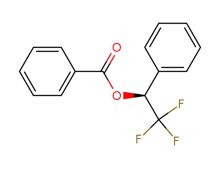 Molecular Structure of 17659-27-7 ((S)-2,2,2-trifluoro-1-(phenyl)ethyl benzoate)