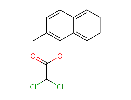 Molecular Structure of 110871-49-3 (2-methylnaphthalen-1-yl dichloroacetate)