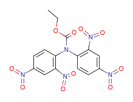 Molecular Structure of 871882-90-5 (bis-(2,4-dinitro-phenyl)-carbamic acid ethyl ester)