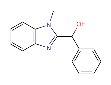 Molecular Structure of 17452-05-0 ((1-methyl-1H-benzo[d]imidazol-2-yl)(phenyl)methanol)