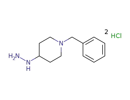 Molecular Structure of 1185303-13-2 (1-BENZYL-4-HYDRAZINOPIPERIDINE TRIHYDROCHLORIDE)