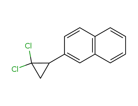 Molecular Structure of 62893-55-4 (Naphthalene, 2-(2,2-dichlorocyclopropyl)-)