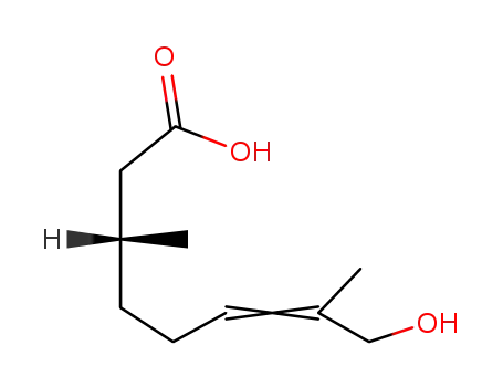 (+)(R)-1-hydroxy-2.6-dimethyl-octen-<sup>(2)</sup>-oic acid-<sup>(8)</sup>