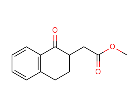 Molecular Structure of 7430-89-9 (1,2,3,4-tetrahydro-1-oxo-2-naphthaleneacetic acid methyl ester)