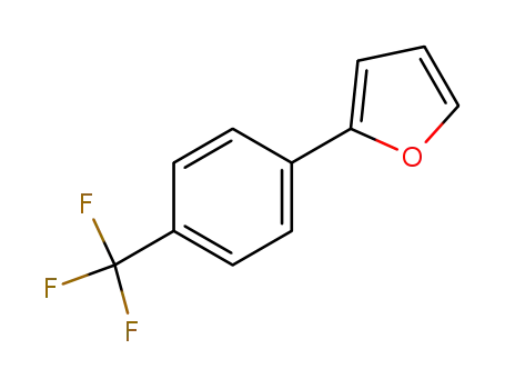 Molecular Structure of 214463-10-2 (2-(4-Trifluoromethylphenyl)furan)