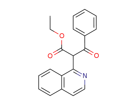 1-Isoquinolineacetic acid, a-benzoyl-, ethyl ester