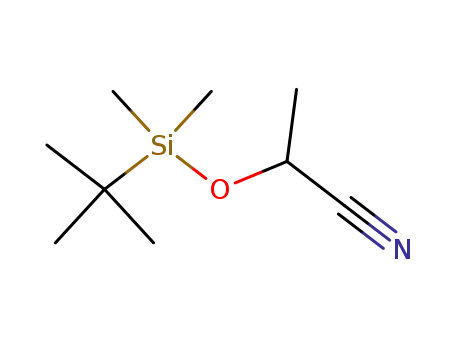 Molecular Structure of 114711-04-5 (2-[(tert-butyldimethylsilyl)oxy]propanenitrile)