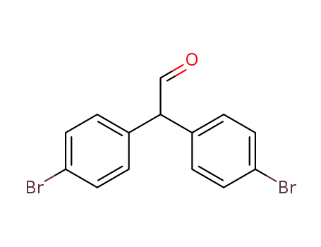Molecular Structure of 39179-81-2 (2,2-bis(p-bromophenyl)acetaldehyde)