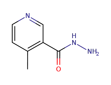 Molecular Structure of 6316-67-2 (3-Pyridinecarboxylicacid,4-methyl-,hydrazide(9CI))