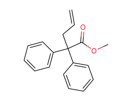 Molecular Structure of 107556-96-7 (methyl 2,2-diphenyl-4-pentenoate)
