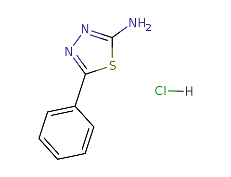 Molecular Structure of 102367-68-0 (5-phenyl-1,3,4-thiadiazol-2-amine hydrochloride hydrate)
