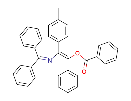 Benzenemethanol,
a-[[(diphenylmethylene)amino](4-methylphenyl)methylene]-, benzoate
(ester), (E)-