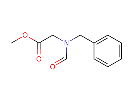 Molecular Structure of 123017-47-0 (Methyl 2-(N-benzylforMaMido)acetate)