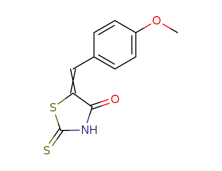 Molecular Structure of 5462-97-5 (2-Thioxo-5-(4-methoxybenzylidene)thiazolidine-4-one)