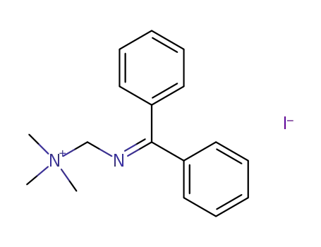 Molecular Structure of 69414-68-2 (<(Diphenylmethylen)aminomethyl>trimethylammoniumiodid)