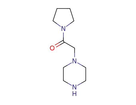 Molecular Structure of 39890-45-4 (1-((PYRROLIDINE-1-CARBONYL)METHYL)PIPERAZINE)