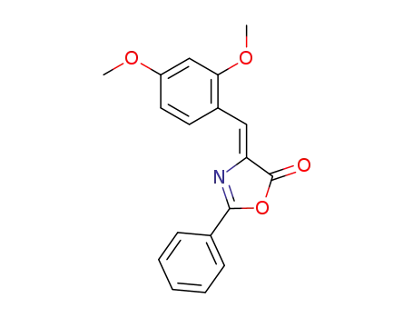 Molecular Structure of 118555-99-0 (4-(2,4-DIMETHOXYBENZYLIDENE)-5-OXO-2-PHENYLOXAZOLINE)