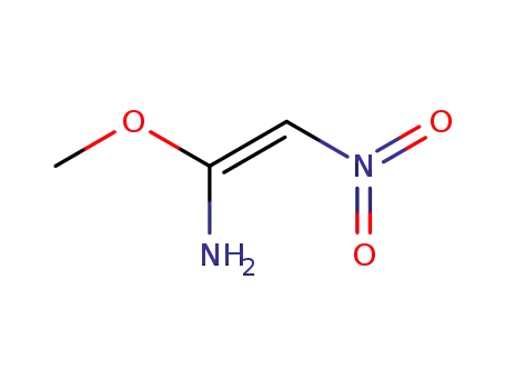 Molecular Structure of 102729-23-7 ((E)-1-Methoxy-2-nitro-1-ethenamin)