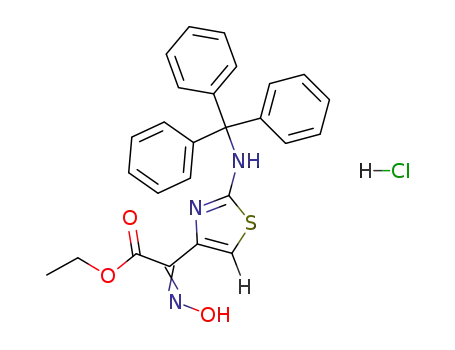 ethyl 2-(2-tritylaminothiazol-4-yl)-(Z)-2-hydroxyiminoacetate hydrochloride