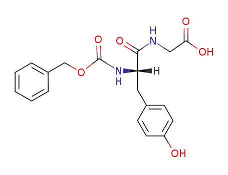 Molecular Structure of 2541-27-7 (Glycine, N-[N-[(phenylmethoxy)carbonyl]-L-tyrosyl]-)