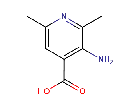 Molecular Structure of 4328-88-5 (3-amino-2,6-dimethylpyridine-4-carboxylic acid)