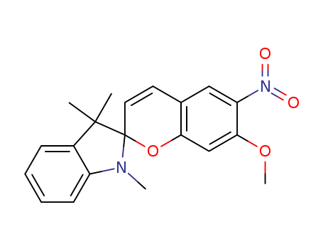 1',3'-DIHYDRO-7-METHOXY-1',3',3'-TRIMETHYL-6-NITROSPIRO[2H-1-BENZOPYRAN-2,2'-[2H]INDOLE]CAS