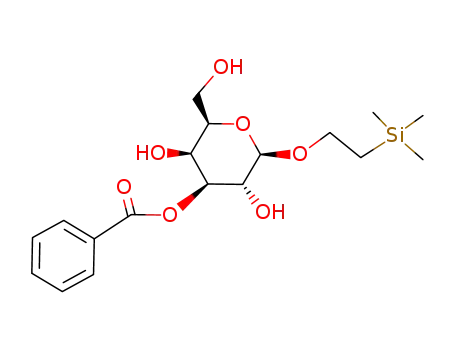 Molecular Structure of 121377-24-0 (2-(trimethylsilyl)ethyl 3-O-benzoyl-β-D-galactopyranoside)