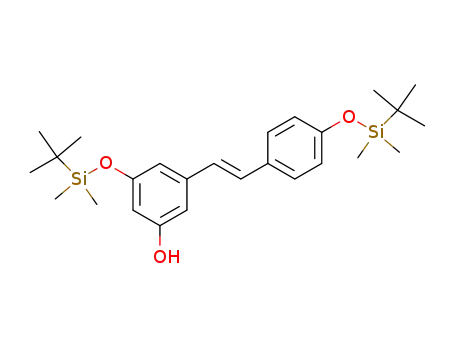 Phenol,
3-[[(1,1-dimethylethyl)dimethylsilyl]oxy]-5-[(1E)-2-[4-[[(1,1-dimethylethyl)
dimethylsilyl]oxy]phenyl]ethenyl]-