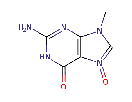 6H-Purin-6-one, 2-amino-1,9-dihydro-9-methyl-, 7-oxide