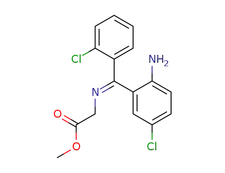 methyl (E)-<2-amino-5-chloro-α-(2-chlorophenyl)benzylidene>-aminoacetate