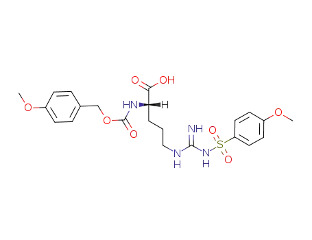 Molecular Structure of 67320-28-9 (Z(OMe)-Arg(MBS)-OH)