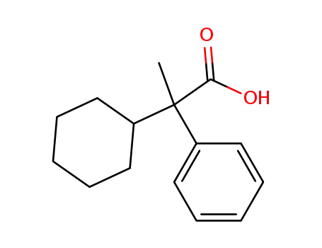 Molecular Structure of 4370-98-3 (Benzeneacetic acid, a-cyclohexyl-a-methyl-)