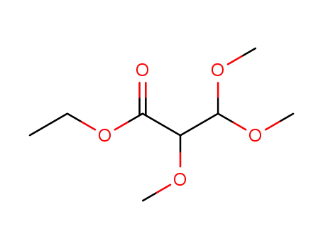 Molecular Structure of 6085-14-9 (Propanoic acid, 2,3,3-trimethoxy-, ethyl ester)