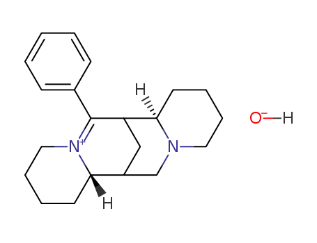 Molecular Structure of 117634-60-3 (17-phenyl-16,17-dehydrosparteinium hydroxide)