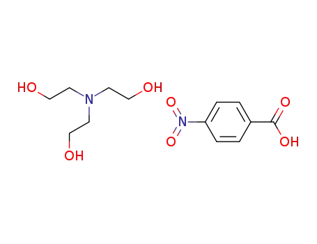 Molecular Structure of 7394-38-9 (p-Nitrobenzoic acid, compound with 2,2,2-nitrilotriethanol (1:1))