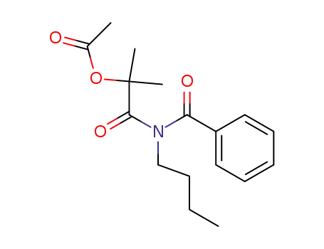 Molecular Structure of 135386-76-4 (N-Benzoyl-N-butyl-2-acetoxy-2-methylpropanamide)