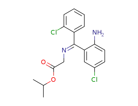 {[1-(2-Amino-5-chloro-phenyl)-1-(2-chloro-phenyl)-meth-(E)-ylidene]-amino}-acetic acid isopropyl ester