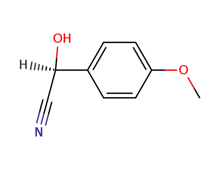 Molecular Structure of 133269-64-4 ((S)-4-methoxymandelonitrile)