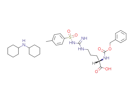 Molecular Structure of 78221-85-9 (cyclohexylammonium salt of N<sup>α</sup>-benzyloxycarbonyl-N<sup>G</sup>-p-toluenesolfonyl-L-arginine)